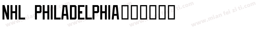 NHL Philadelphia字体转换